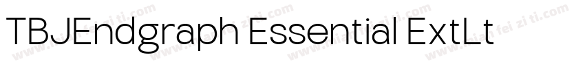 TBJEndgraph Essential ExtLt字体转换